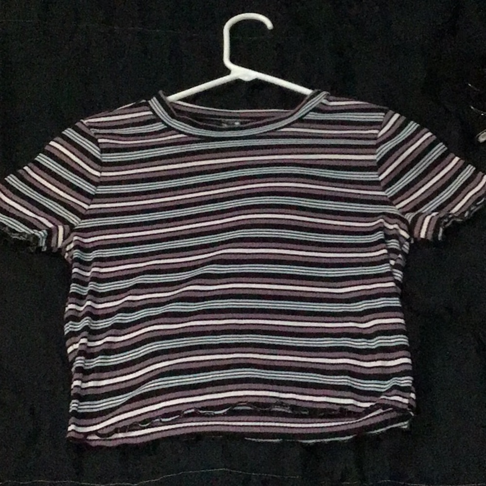 Striped crop top